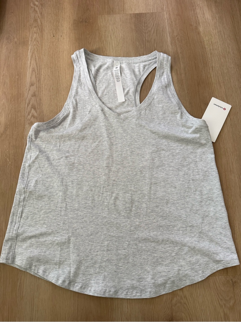 NWT lululemon grey love tank top size 14